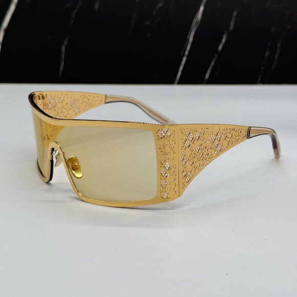 NEW DOLCE&GABBANA DG2317 02/71 GOLD/BLACK SUNGLASSES DG2317 0271 EYEWEAR - Picture 6 of 13